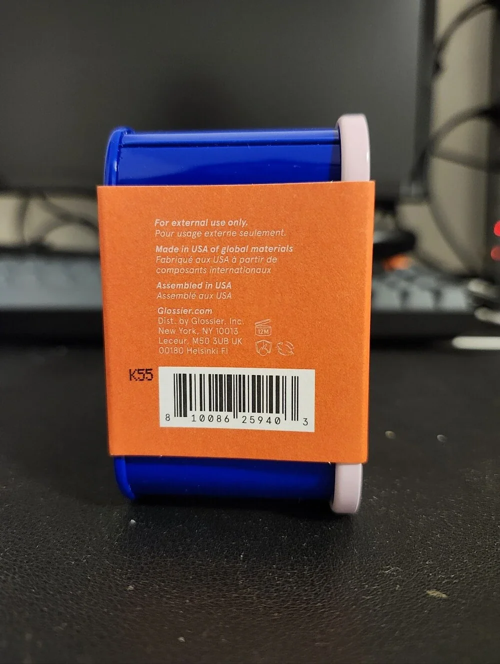 Glossier Ultralip Mini Trio — Orange and Light Pink Tin